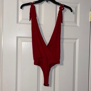 Lulus red bodysuits